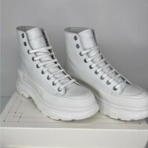 White High-Top Sneakers alexander mcqueen size37 Almost new